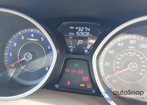 2013 Hyundai Elantra Gls z USA, uszkodzony, nr VIN 5NPDH4AEXDH299470